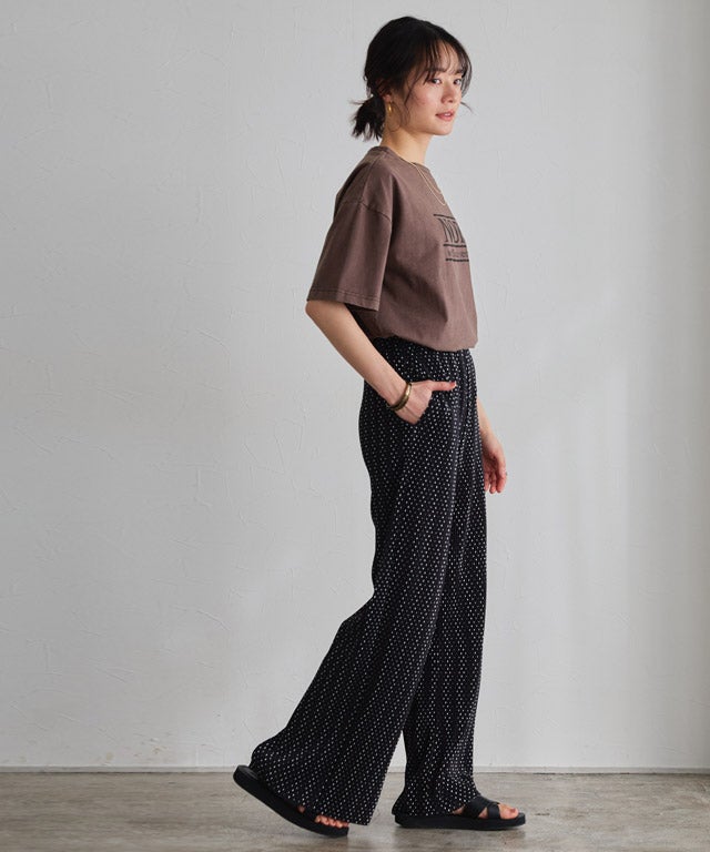 163cm / ドット / ブラック / M