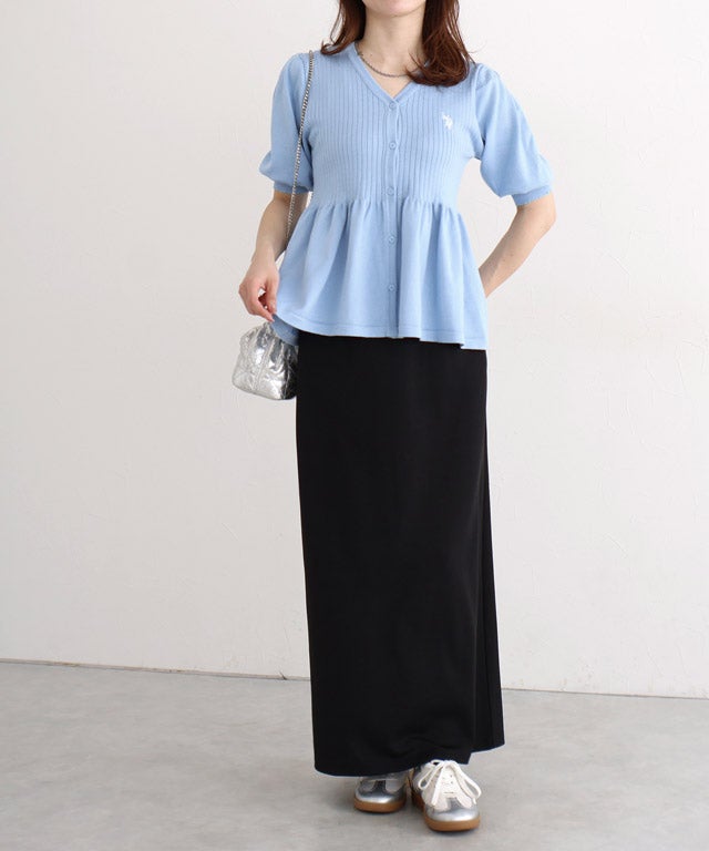 163cm / ライトブルー×オフホワイト / M