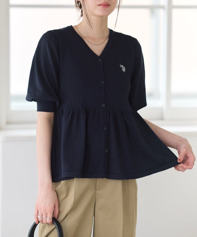 167cm / ネイビー×オフホワイト / M