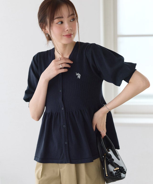 167cm / ネイビー×オフホワイト / M