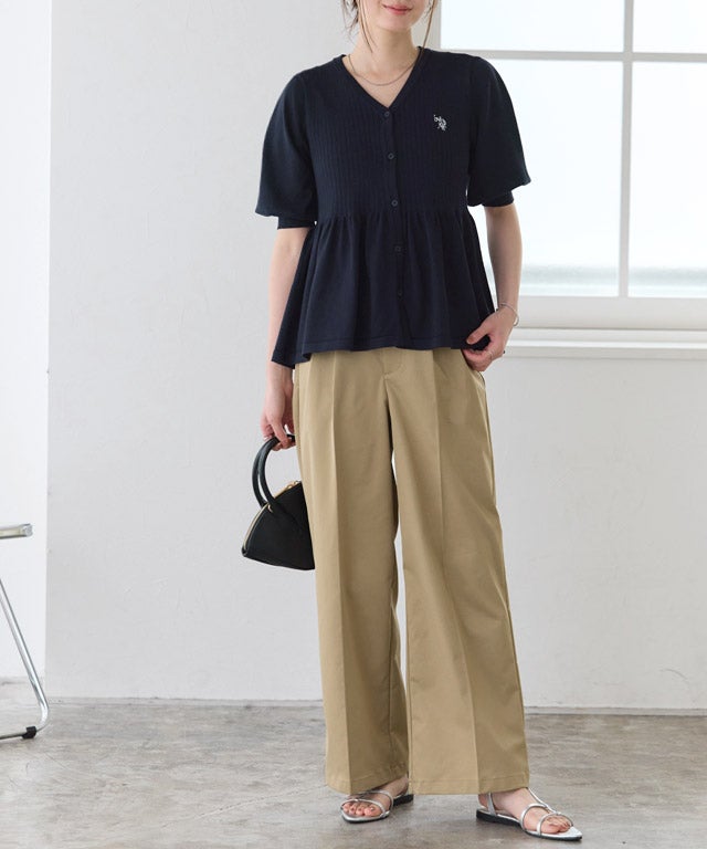 167cm / ネイビー×オフホワイト / M