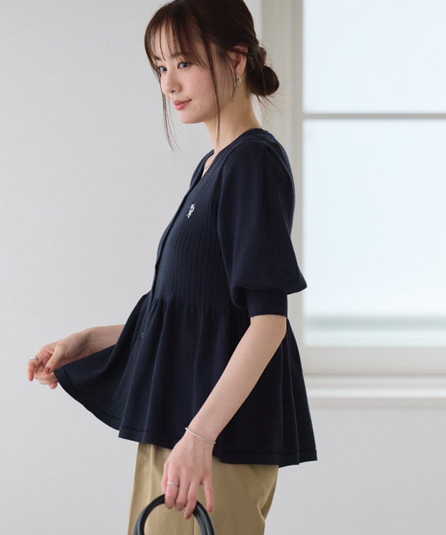 167cm / ネイビー×オフホワイト / M