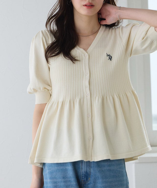 167cm / アイボリー×ネイビー / M