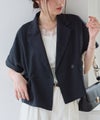 ハーフスリーブクロップドテーラードジャケット
