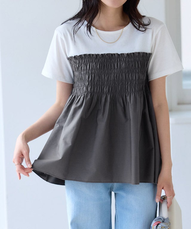 162cm / オフホワイト×チャコール / M