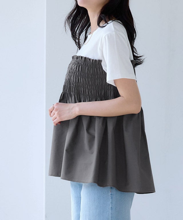 162cm / オフホワイト×チャコール / M