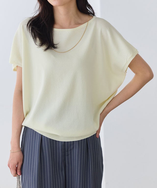 162cm / アイボリー / ボートネック / M