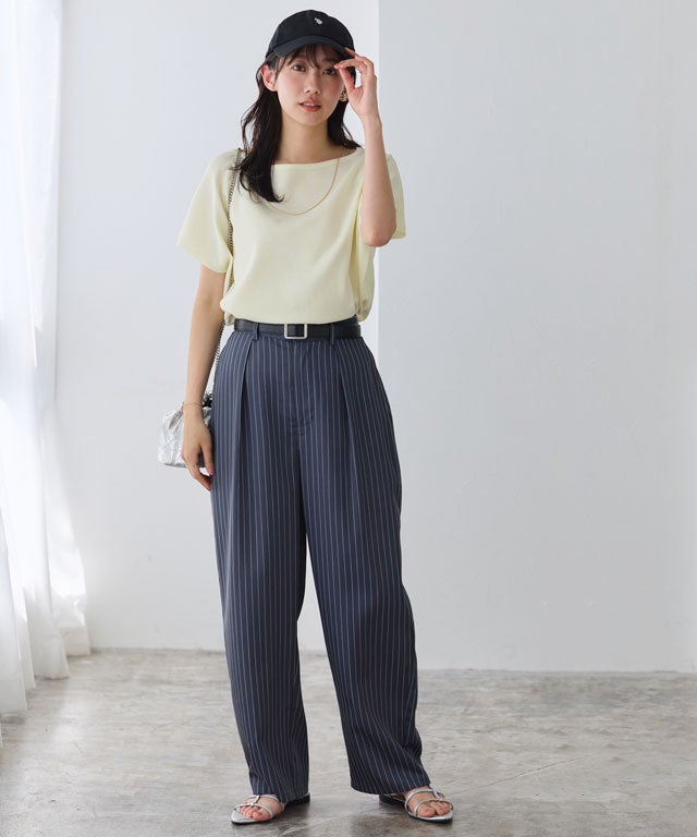 162cm / アイボリー / ボートネック / M