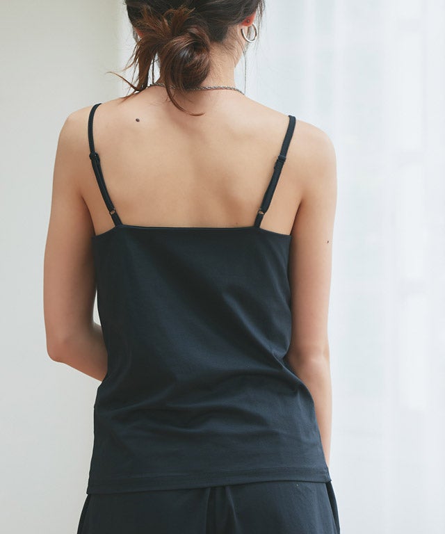 Col Pierrot Minimal トップス キャミソール ブラック ラッシュガード】カップインキャミソール【Pierrot】 【スピード配送