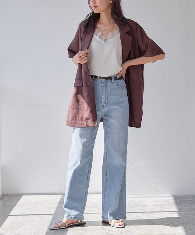 162cm / サックス / M