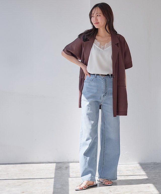 162cm / サックス / M