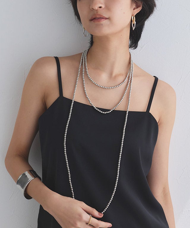 [RASW]マキシレングスビーズネックレス