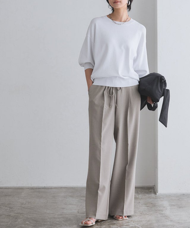 166cm / ホワイト×杢グレー / M