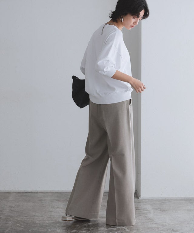 166cm / ホワイト×杢グレー / M