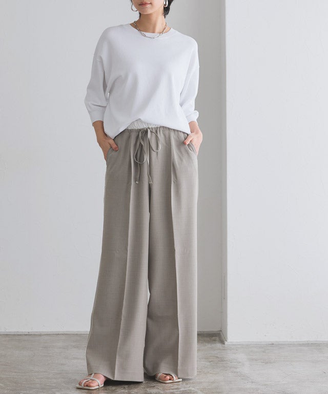 166cm / ホワイト×杢グレー / M