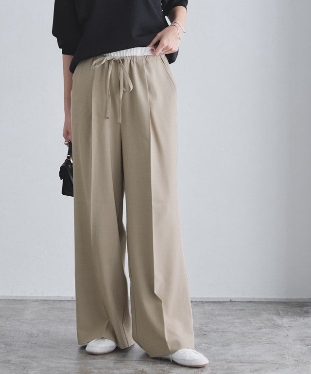 166cm / ブラック×杢ベージュ / M