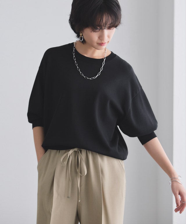 166cm / ブラック×杢ベージュ / M