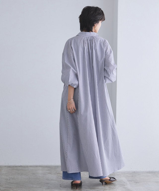 166cm / ストライプ×ブラック / M