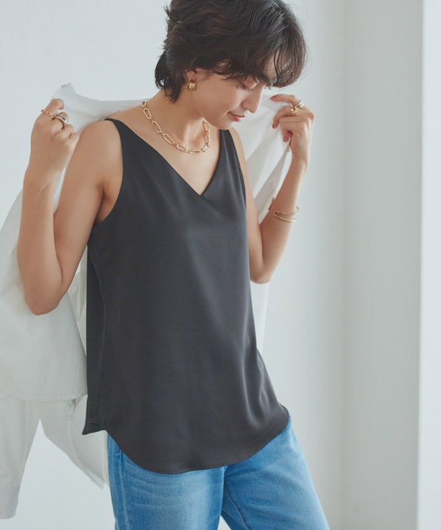 166cm / ストライプ×ブラック / M