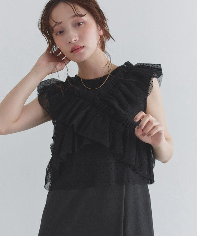 160cm / ドット / ブラック / M