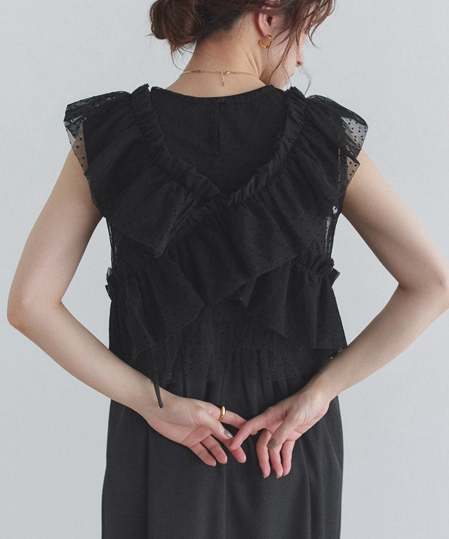 160cm / ドット / ブラック / M