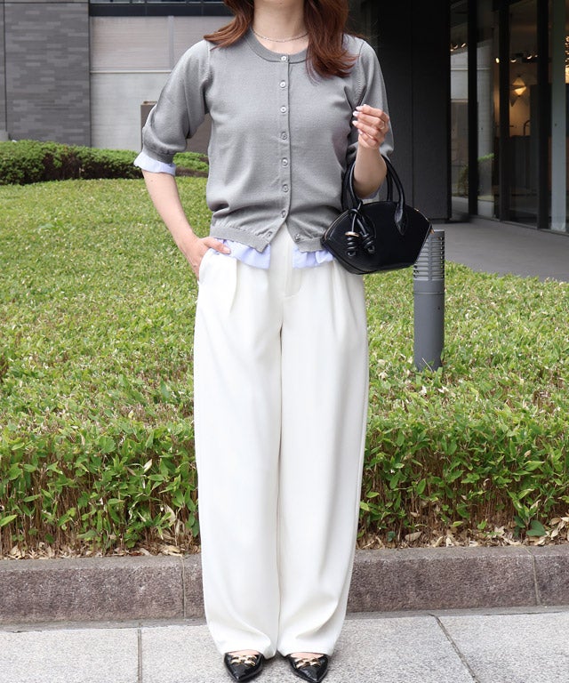 163cm / ライトグレー×ブルー / M