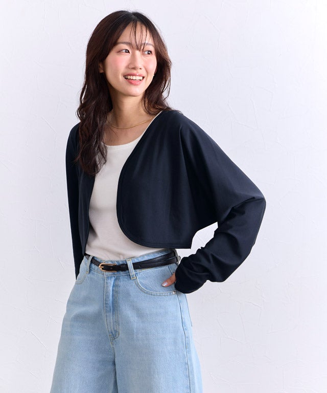 Uv カットボレロ ボレロシャツ UVカット 接触冷感 M L 日避けボレロ