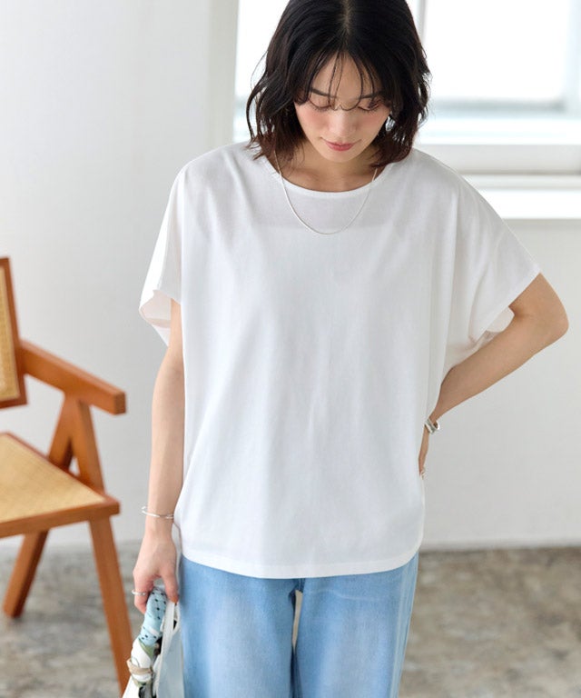 163cm / オフホワイト / クルーネック / M