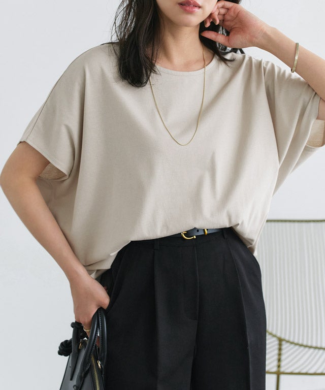 162cm / グレージュ / クルーネック / M