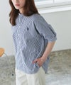 160cm / ストライプ×ネイビー / ロング / M