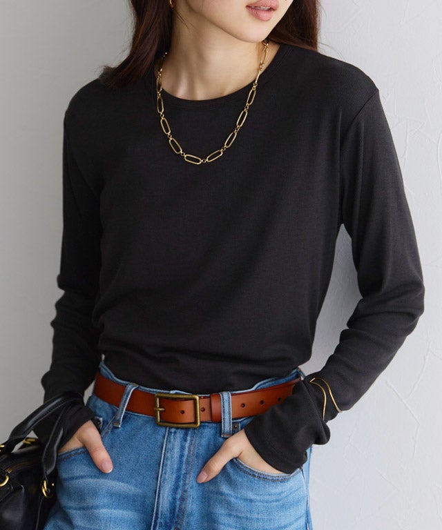 170cm / ブラック / クルーネック / M