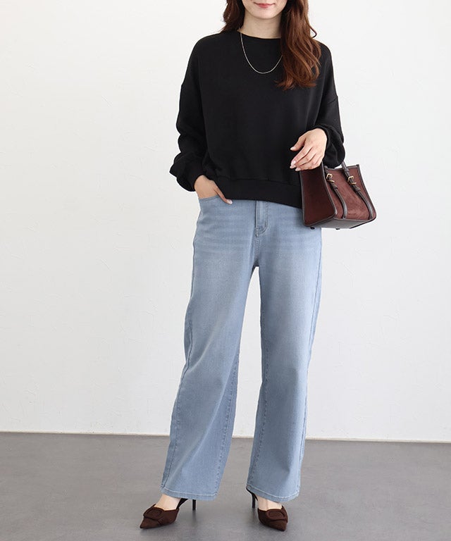 163cm / ウォッシュ / サックス / M
