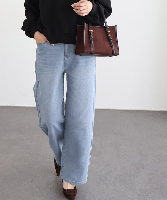 163cm / ウォッシュ / サックス / M