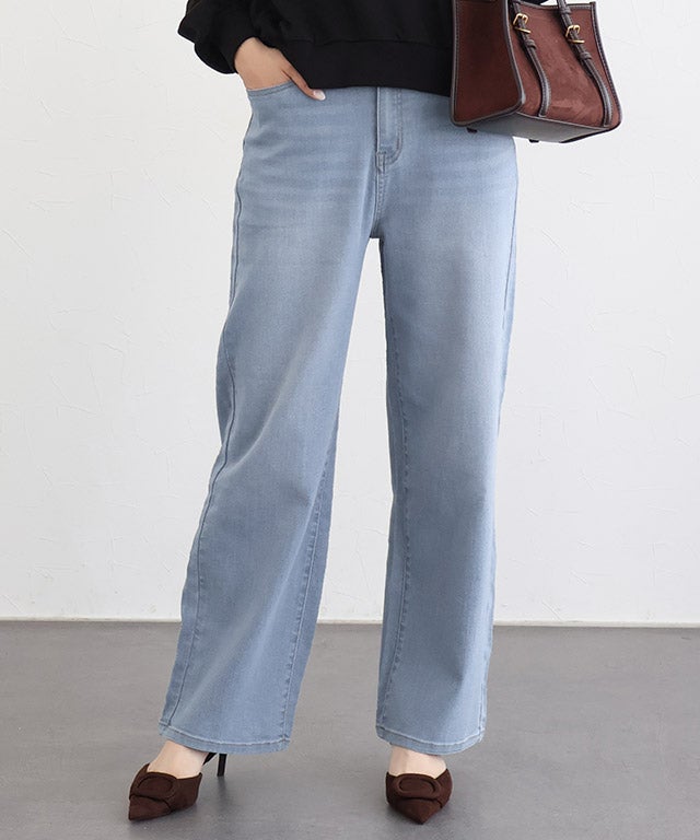 163cm / ウォッシュ / サックス / M