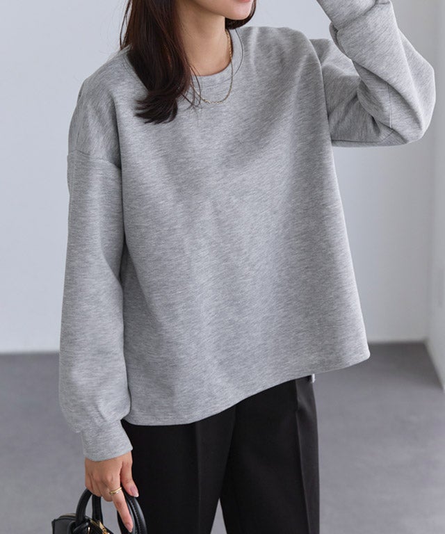 162cm / 杢グレー / クルーネック / M