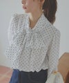 165cm / ドット / オフホワイト / M