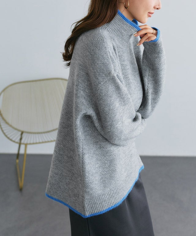 165cm / 杢グレー×杢ブルー / M