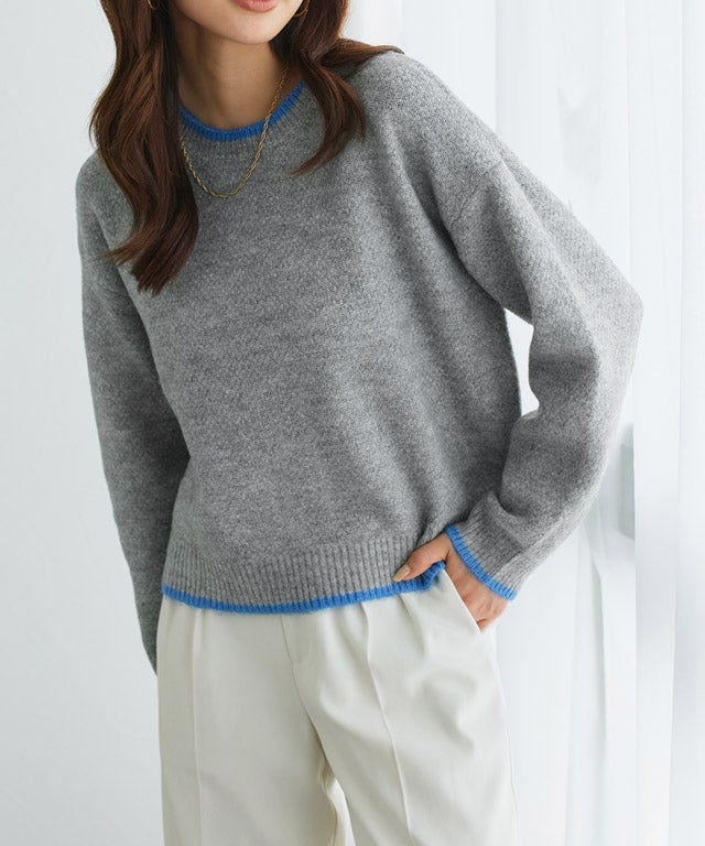 165cm / 杢グレー×杢ブルー / M