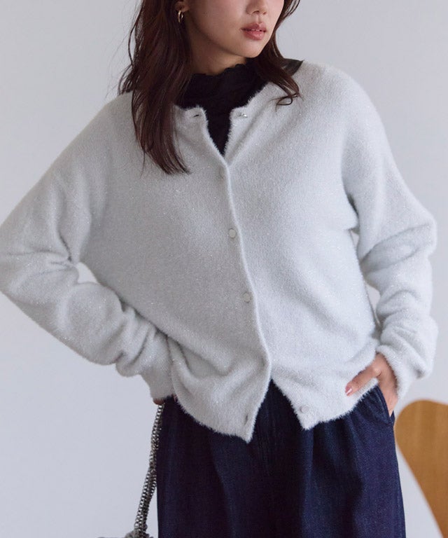 162cm / オフホワイト×シルバー / M