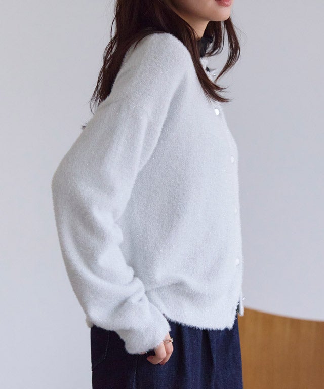 162cm / オフホワイト×シルバー / M