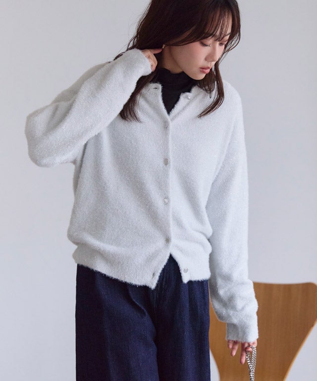 162cm / オフホワイト×シルバー / M