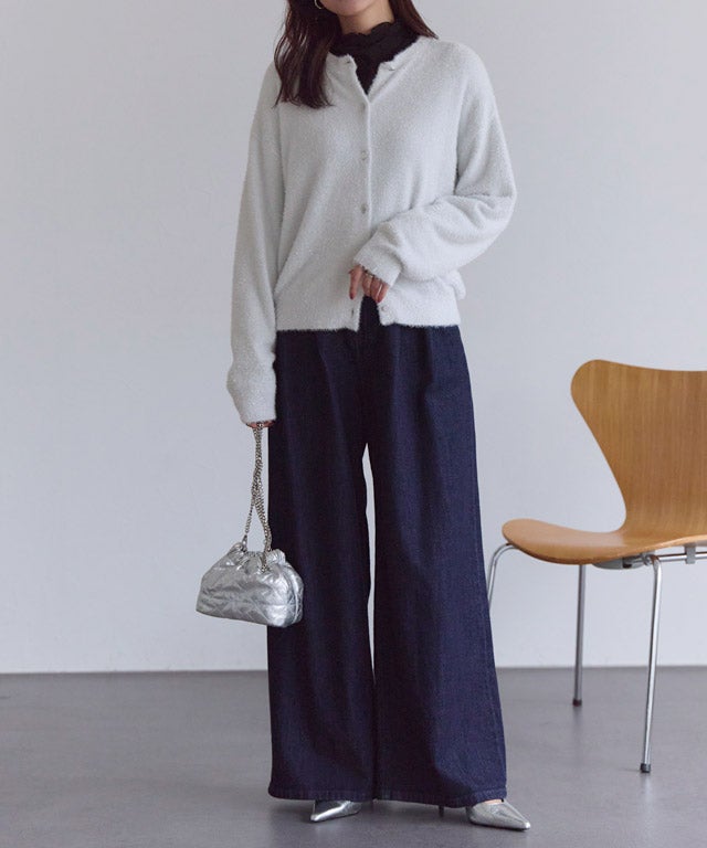 162cm / オフホワイト×シルバー / M